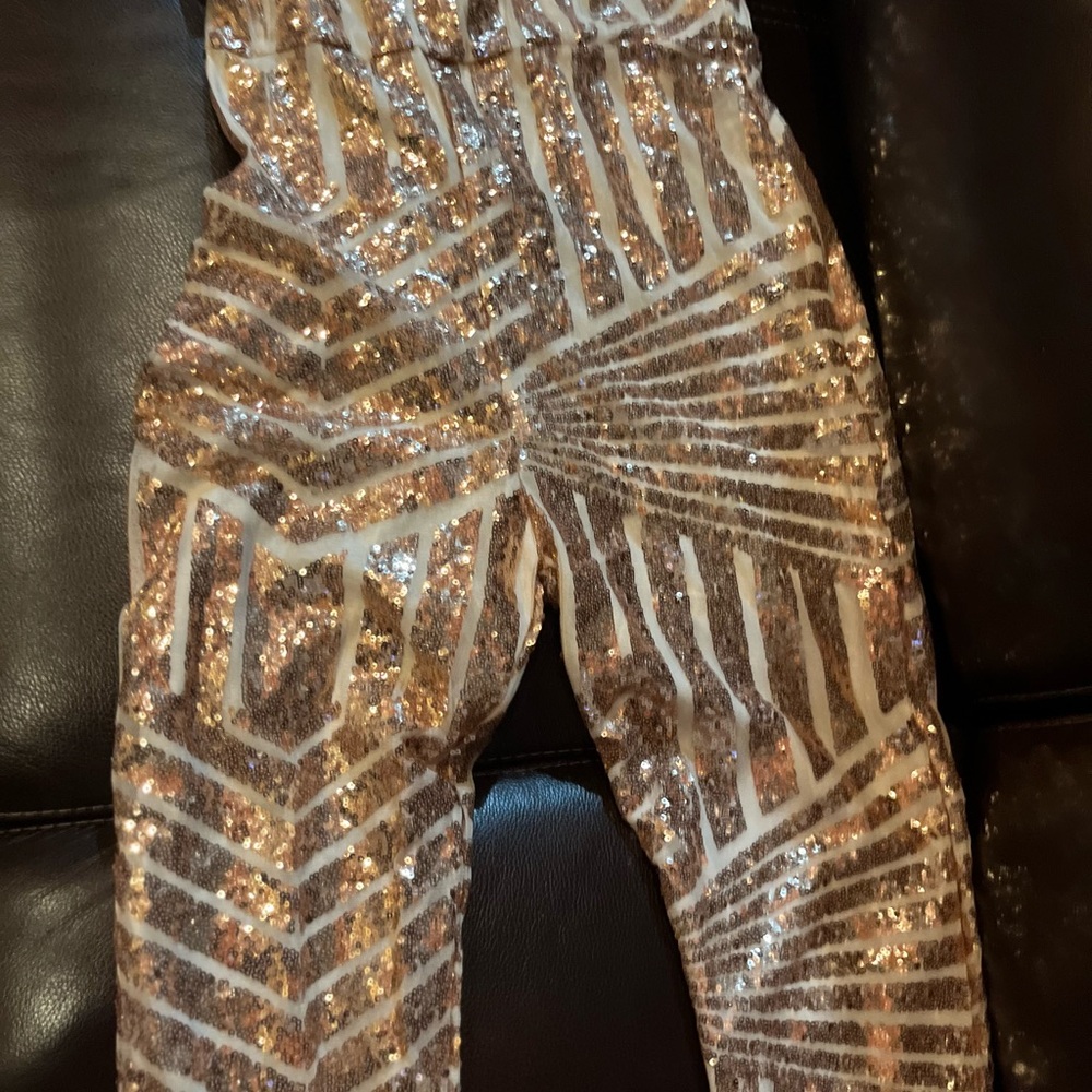 Pretty Gold Jumpsuit - Picture 7 of 16